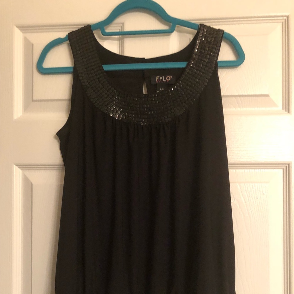 Black Blouse with Sequin